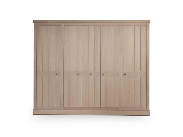 Kleerkast Quinta - Elephant Grey Hout 3 Kleerkast Quinta - Elephant Grey Hout