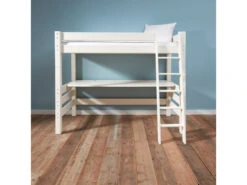 Ombouwbed / Hoogslaper Met Bureau BED4LIFE - Wit Wit -Lifetime || ESSENZA || Zuiver Winkel 13076 deba meubelen slaapkamer richter young design bed4life