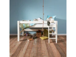 Ombouwbed / Hoogslaper Met Bureau BED4LIFE - Wit Wit -Lifetime || ESSENZA || Zuiver Winkel 13078 deba meubelen slaapkamer richter young design bed4life