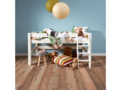 Ombouwbed / Hoogslaper Met Bureau BED4LIFE - Wit Wit -Lifetime || ESSENZA || Zuiver Winkel 13081 deba meubelen slaapkamer richter young design bed4life