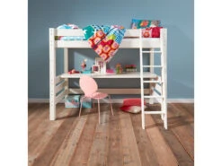 Ombouwbed / Hoogslaper Met Bureau BED4LIFE - Wit Wit -Lifetime || ESSENZA || Zuiver Winkel 13082 deba meubelen slaapkamer richter young design bed4life