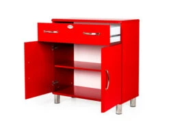 Commode MALIBU - Rood Rood -Lifetime || ESSENZA || Zuiver Winkel 15141 deba meubelen opbergruimte en inkom tenzo malibu