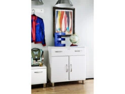 Commode MALIBU - Wit Wit -Lifetime || ESSENZA || Zuiver Winkel 15159 deba meubelen opbergruimte en inkom tenzo malibu