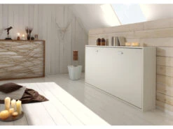 Opklapbed 1 Persoons BASE - Wit Wit