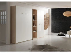 Opklapbed 2 Persoons BASE - Wit Wit -Lifetime || ESSENZA || Zuiver Winkel 1695 deba meubelen slaapkamer boone base