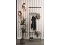 PRESENT TIME Schoenenrek Met Kapstok Zwart -Lifetime || ESSENZA || Zuiver Winkel 17509 deba meubelen opbergruimte en inkom present time