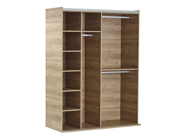 Kleerkast Met Schuifdeuren ORIGAMI Hout 4 Kleerkast Met Schuifdeuren ORIGAMI Hout - Afbeelding 2