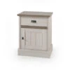 Nachtkastje YORK - Lariks & Crystal Oak Beige Beige