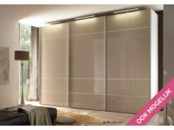 Staud Schuifdeurkast, Incl. Verlichting Grijs -Lifetime || ESSENZA || Zuiver Winkel 9204 deba meubelen slaapkamer sonate pesaro