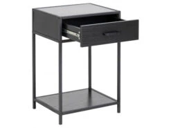 Nachttafel SEAFORD - Zwart Zwart -Lifetime || ESSENZA || Zuiver Winkel actona seaford 58590