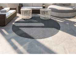 Rond Tapijt MADEIRA - Antraciet/grijs/wit Antraciet -Lifetime || ESSENZA || Zuiver Winkel ascento madeira 65791