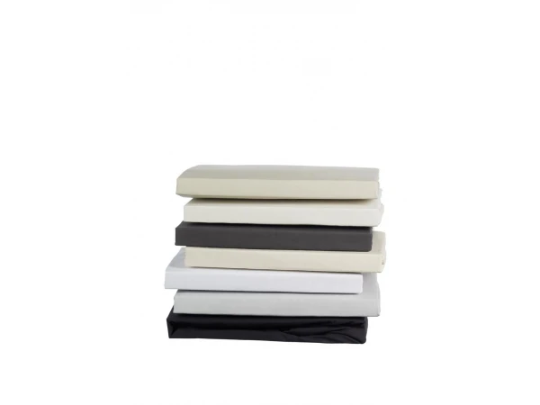 Hoeslaken PERCALE - Antraciet Grijs 5 Hoeslaken PERCALE - Antraciet Grijs - Afbeelding 3