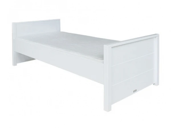 Bed BOBBY Met Laag Hoofdbord - Wit Wit 3 Bed BOBBY Met Laag Hoofdbord - Wit Wit