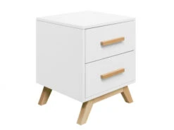 Nachtkastje FENNA - Wit/naturel Wit -Lifetime || ESSENZA || Zuiver Winkel bopita fenna 30960