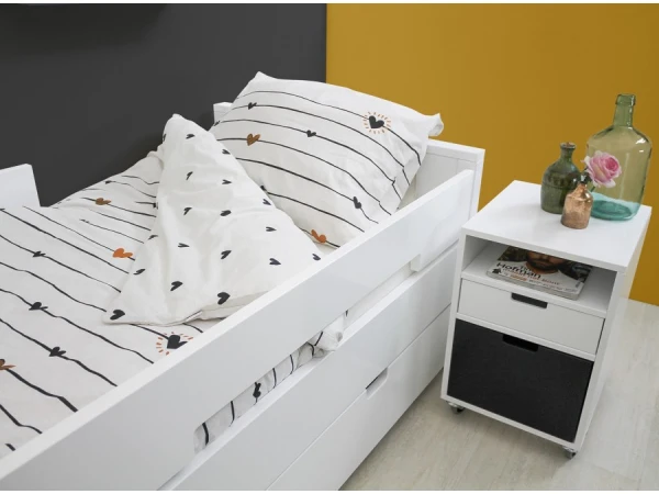 Jeugdbed JONNE - Wit Wit 4 Jeugdbed JONNE - Wit Wit - Afbeelding 2