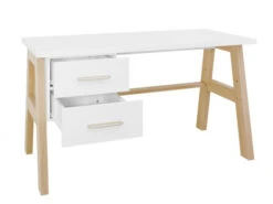 Bureau LISA - Wit/Naturel Wit -Lifetime || ESSENZA || Zuiver Winkel bopita lisa 29665