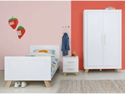 Nachttafel LISA - Wit/Naturel Wit -Lifetime || ESSENZA || Zuiver Winkel bopita lisa 29680