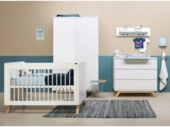 Kleerkast 2 Deuren LYNN - Wit/Naturel Wit -Lifetime || ESSENZA || Zuiver Winkel bopita lynn 20478