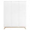 Kast 3 Deuren Greeploos LYNN - Wit/Naturel Wit