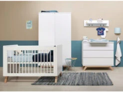 Commode 3 Laden LYNN - Wit/Naturel Wit -Lifetime || ESSENZA || Zuiver Winkel bopita lynn 25217