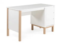 Bureau MIKA - Wit/eiken Wit -Lifetime || ESSENZA || Zuiver Winkel bopita mika 59415