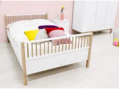 Twinbed MIKA - Wit/eiken Wit -Lifetime || ESSENZA || Zuiver Winkel bopita mika 59435