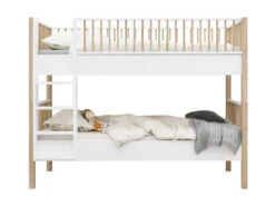 Combi-stapelbed MIKA - Wit/Eiken Wit -Lifetime || ESSENZA || Zuiver Winkel bopita mika 67354