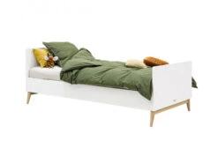 Bed PARIS - Wit/Eik Wit