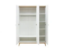 Kleerkast PARIS - Wit/Eik Wit -Lifetime || ESSENZA || Zuiver Winkel bopita paris 45952