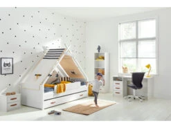 Bedlade Voor Tipibed - Wit Met Lederen Grepen Wit -Lifetime || ESSENZA || Zuiver Winkel cool kids cool kids 22398