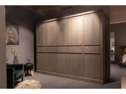 Kleerkast Met 5 Deuren NATURE - Elephant Grey Hout -Lifetime || ESSENZA || Zuiver Winkel frans bijnen nature 42547