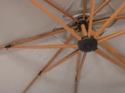 Parasol Incl. Granieten Voet/beschermhoes MIAMI - Beige Beige -Lifetime || ESSENZA || Zuiver Winkel gescova miami 66131