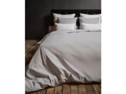 Dekbedovertrek UNI STRIPE - Glacier Grey Lichtgrijs -Lifetime || ESSENZA || Zuiver Winkel heckett amp lane uni stripe 23452
