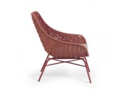Loungestoel ABELI - Terracotta Roze -Lifetime || ESSENZA || Zuiver Winkel kave home abeli 42722