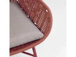 Loungestoel ABELI - Terracotta Roze -Lifetime || ESSENZA || Zuiver Winkel kave home abeli 42726