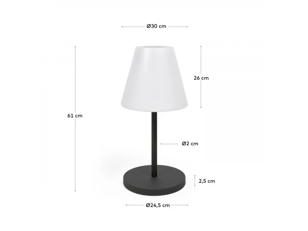 Tafellamp Voor Buiten AMARAY - Zwart Zwart 9 Tafellamp Voor Buiten AMARAY - Zwart Zwart - Afbeelding 7