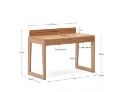 Bureau ARANDU - Essenhout Hout -Lifetime || ESSENZA || Zuiver Winkel kave home arandu 69462