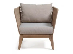 Loungestoel BELLENY - Eucalyptus Hout -Lifetime || ESSENZA || Zuiver Winkel kave home belleny 42259