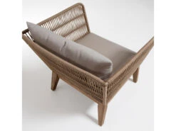 Loungestoel BELLENY - Eucalyptus Hout -Lifetime || ESSENZA || Zuiver Winkel kave home belleny 42260