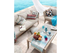 Loungestoel BELLENY - Eucalyptus Hout -Lifetime || ESSENZA || Zuiver Winkel kave home belleny 42263