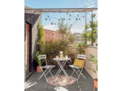 Tafel En 2 Klapstoelen BERYL - Grijs Grijs -Lifetime || ESSENZA || Zuiver Winkel kave home beryl 65087