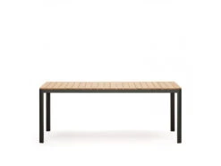Tuintafel BONA - Teak/Zwart Hout