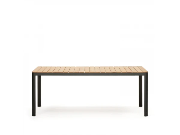 Tuintafel BONA - Teak/Zwart Hout 3 Tuintafel BONA - Teak/Zwart Hout