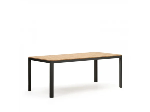 Tuintafel BONA - Teak/Zwart Hout 4 Tuintafel BONA - Teak/Zwart Hout - Afbeelding 2