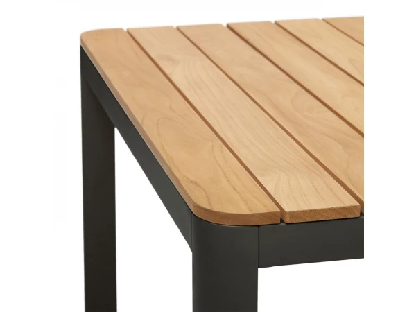 Tuintafel BONA - Teak/Zwart Hout 5 Tuintafel BONA - Teak/Zwart Hout - Afbeelding 3