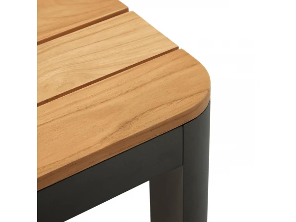 Tuintafel BONA - Teak/Zwart Hout 7 Tuintafel BONA - Teak/Zwart Hout - Afbeelding 5