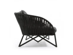 3-zit Loungezetel BRANZIE - Zwart Zwart -Lifetime || ESSENZA || Zuiver Winkel kave home branzie 55108