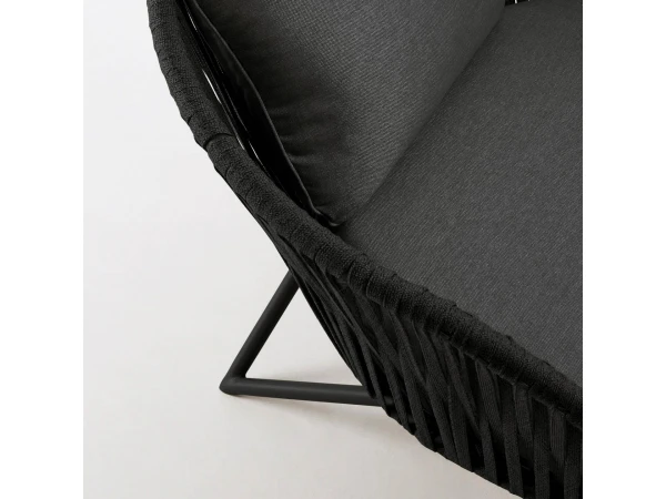 Loungestoel BRANZIE - Zwart Zwart 10 Loungestoel BRANZIE - Zwart Zwart - Afbeelding 8