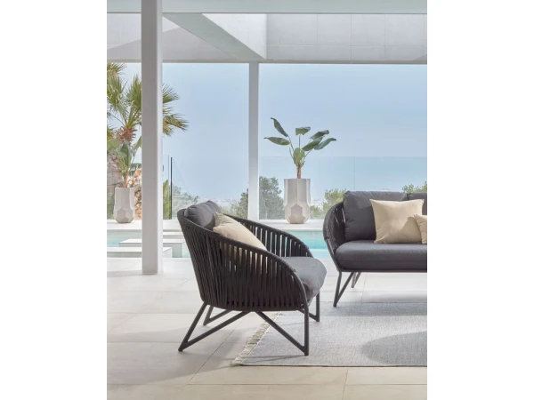 Loungestoel BRANZIE - Zwart Zwart 6 Loungestoel BRANZIE - Zwart Zwart - Afbeelding 4