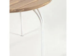 Ronde Tuintafel CAILIN - Massief Acacia/wit Hout -Lifetime || ESSENZA || Zuiver Winkel kave home cailin 55834